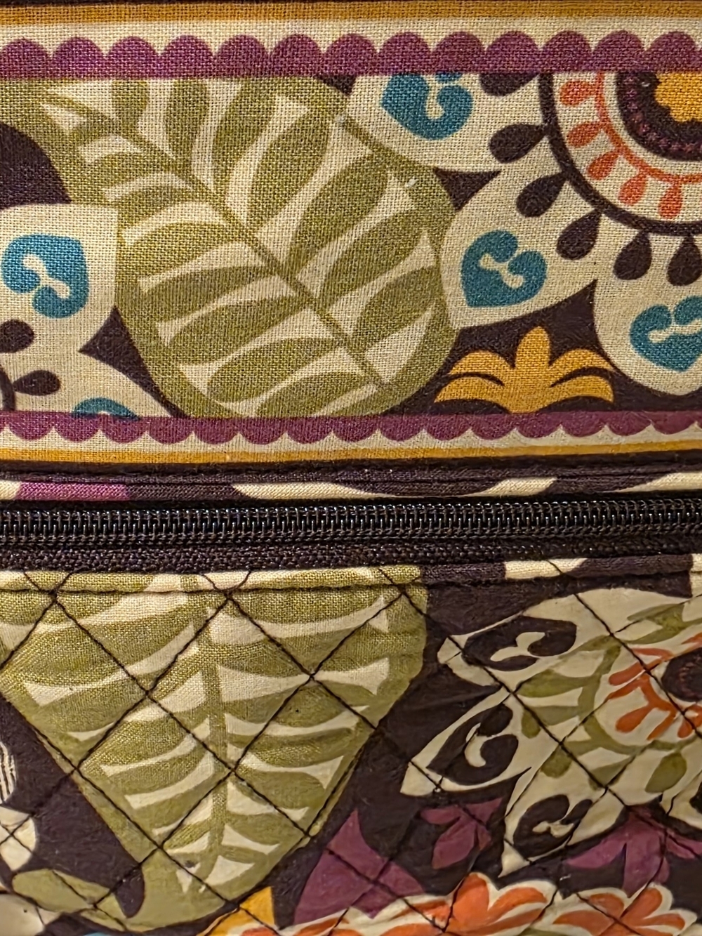 Vera Bradley Plum Crazy Multi-Compartment Shoulder Bag - Picture 3 of 8